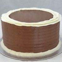 Ruffle - 2 Tone Ruffle Border Cake